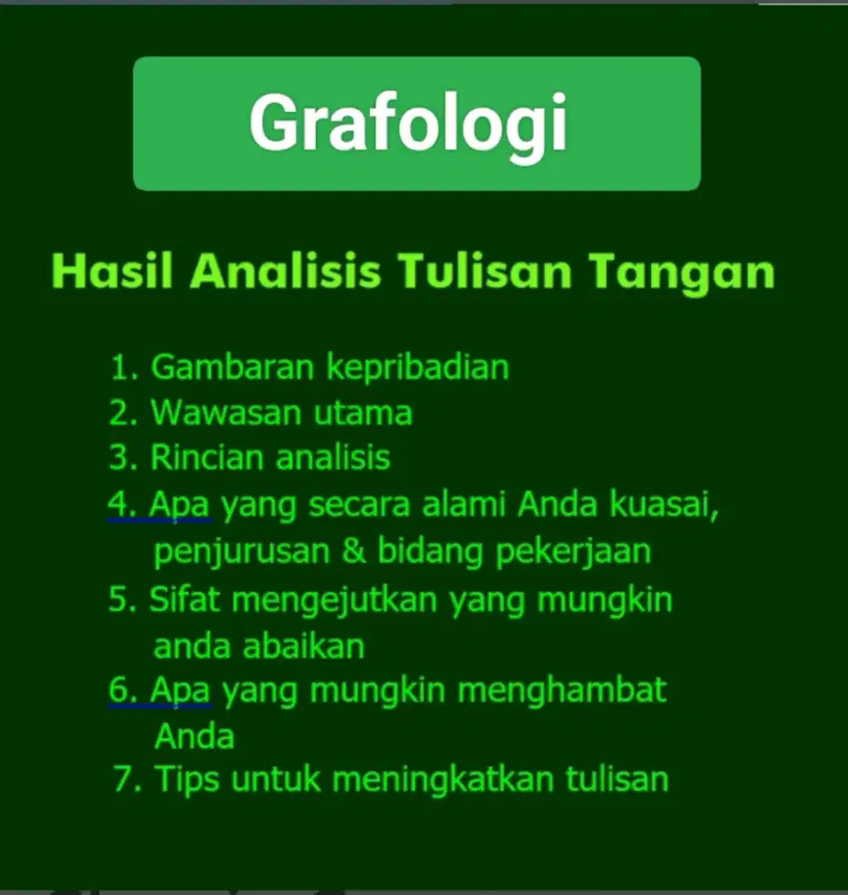 Membaca Tulisan Tangan Dengan Grafologi
