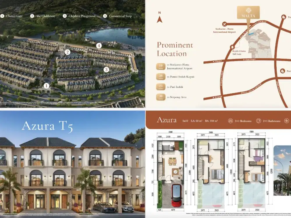 Malta CitraGarden City Jakarta Barat (Luxury Mediterraenan Homes) - DP 148 Jt