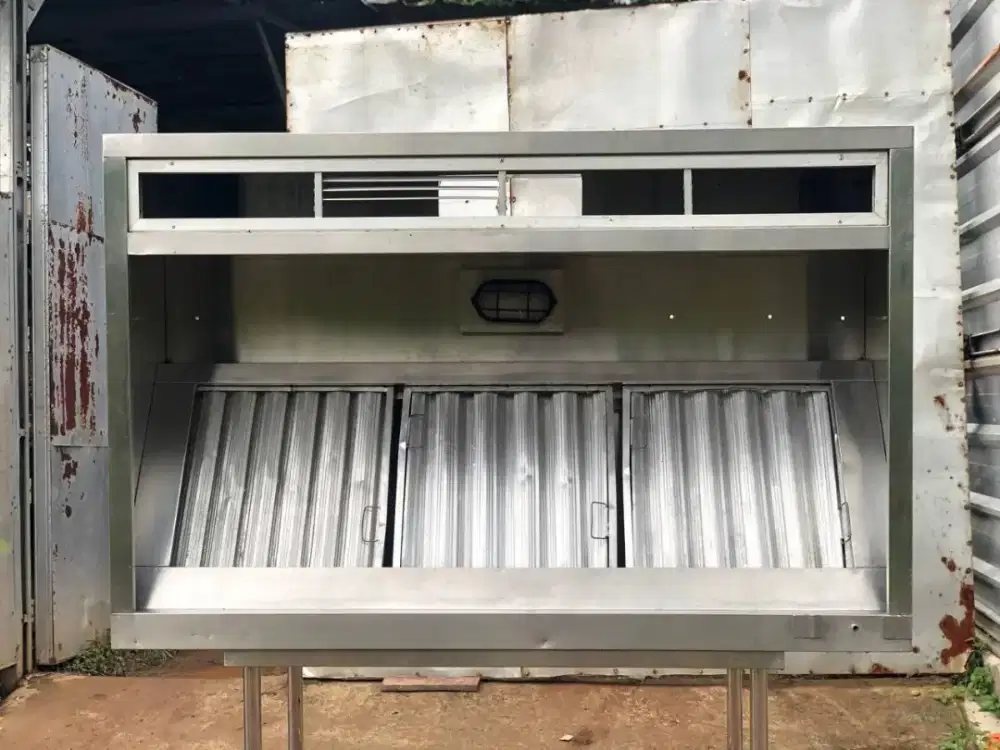 Hood included filter, lampu
Uk 170x110x50

harga 3.800.000