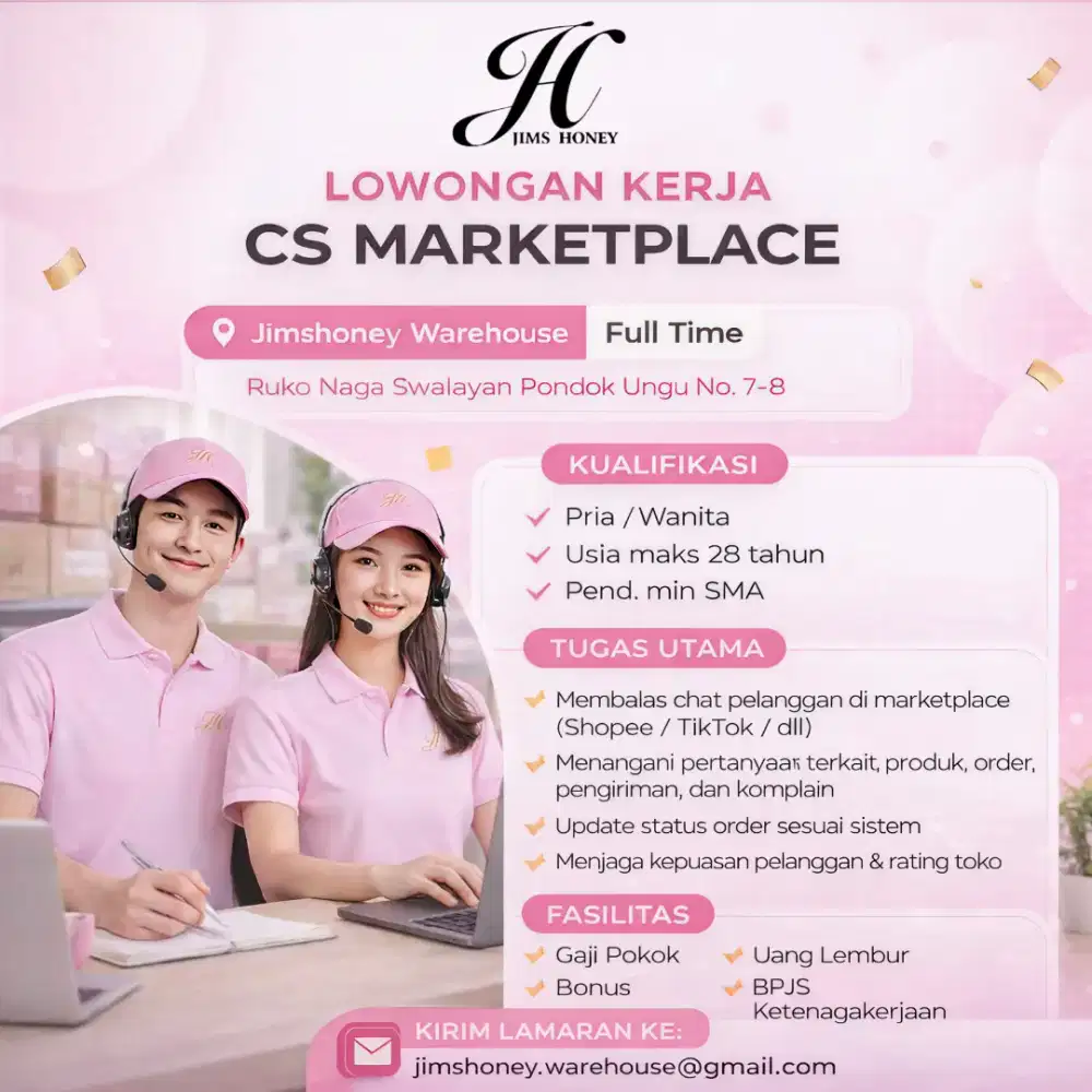 Lowongan Pekerjaan - CS Marketplace