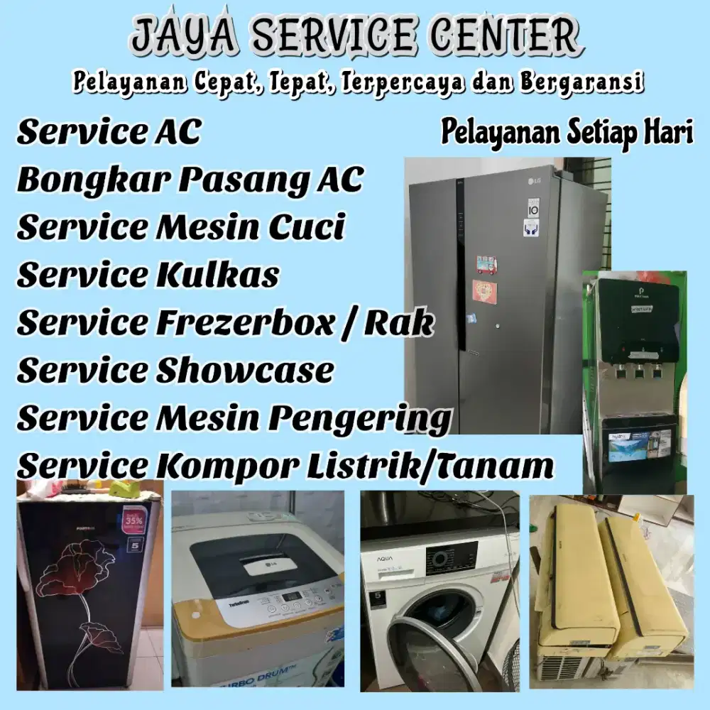 Service Kulkas Frezerbox Bongkar Pasang AC Servis AC Mesin Cuci Tandes