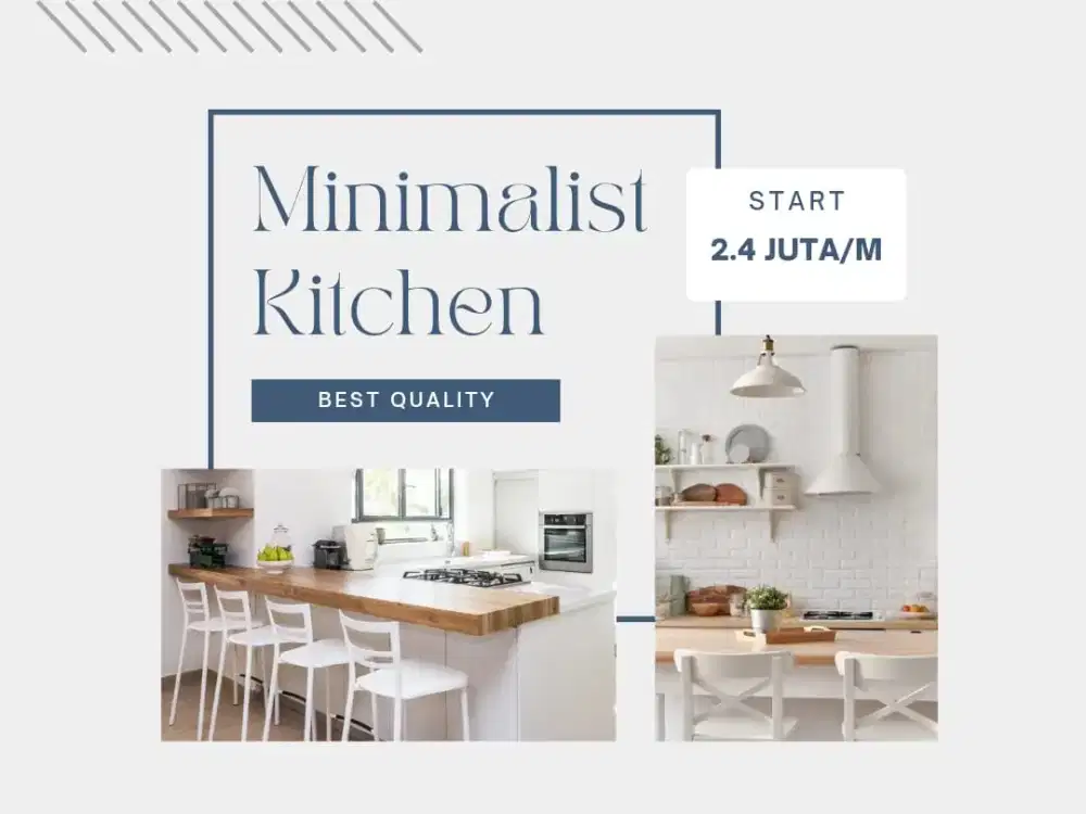 Kitchen Set Minimalis Batam • Custom Ukuran