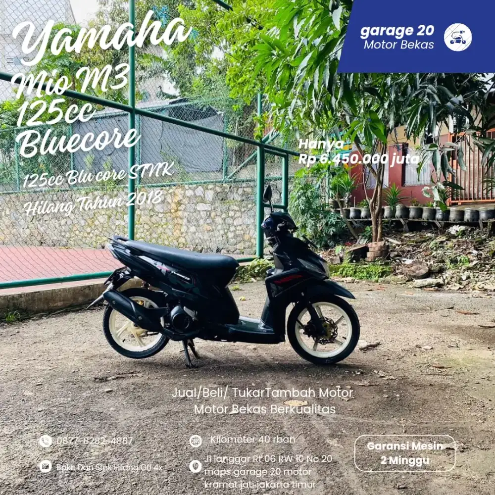 Yamaha Mio M3 125cc Bluecore Stnk Hilang Tahun 2018