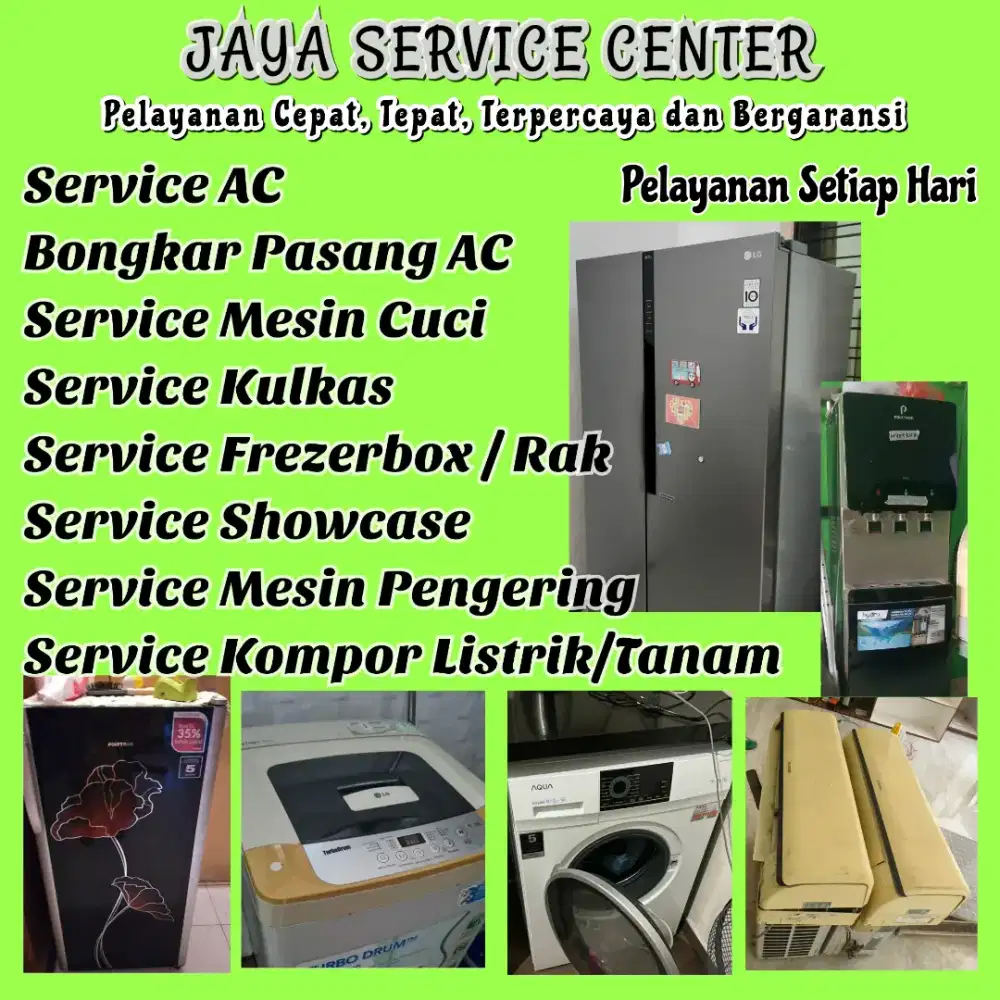 Service Kulkas Frezer Bongkar Pasang AC Servis AC Mesin Cuci Kebomas