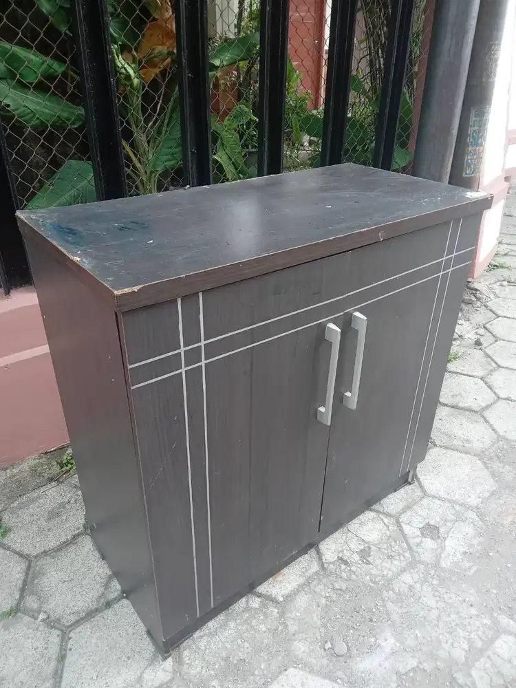 meja bufet credenza 2 pintu