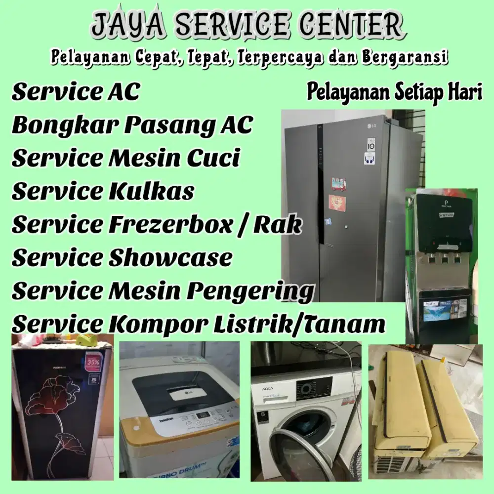 Service Mesin Cuci Kulkas Frezer Bongkar Pasang AC Servis AC Menganti