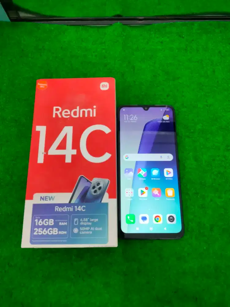 redmi 14C ram 8/256gb lengkap mulus
