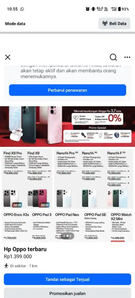 Cicilan hp bisa pake fif dan aplikasi lainya