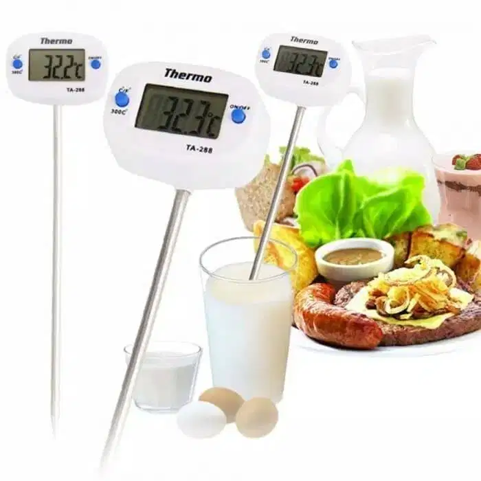 Digital Kitchen Thermometer Masak Suhu Air Kopi Food Dapur Termometer
