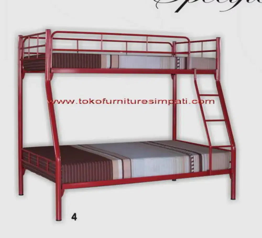 Ranjang besi 2 tingkat