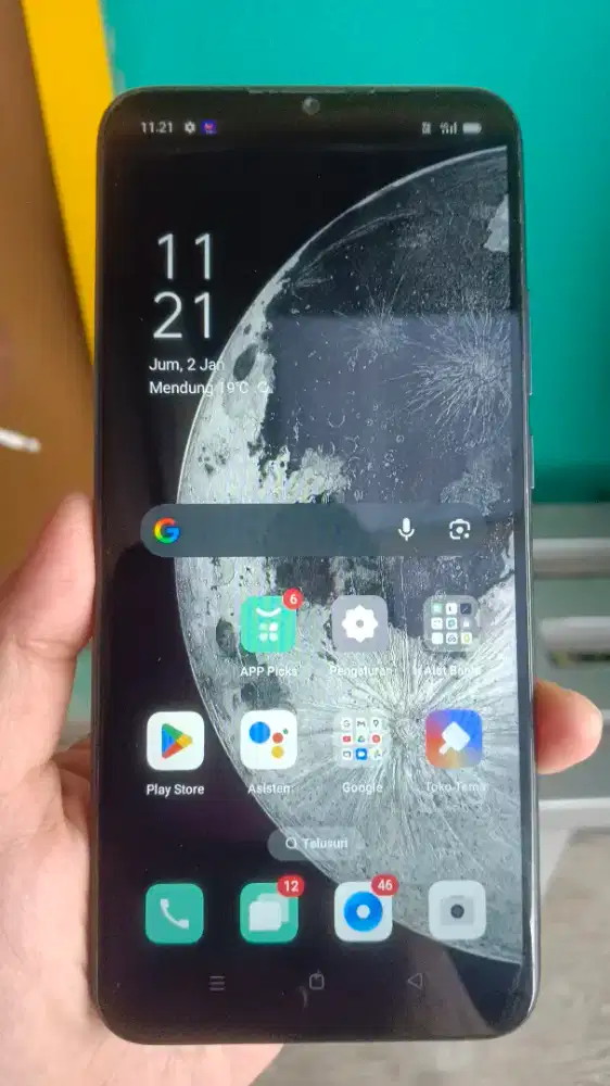 Hp oppo a15 jringn 4g ram 3gb lyr poni 7in sdik jari