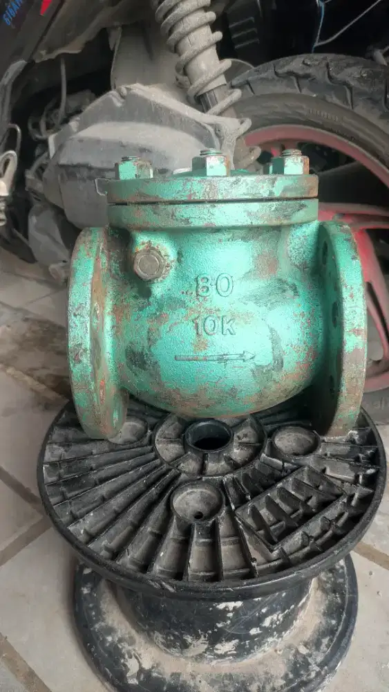BAHAN CHECK VALVE KLEP TABOK MERK TOYO 3 INCH DN80 10K