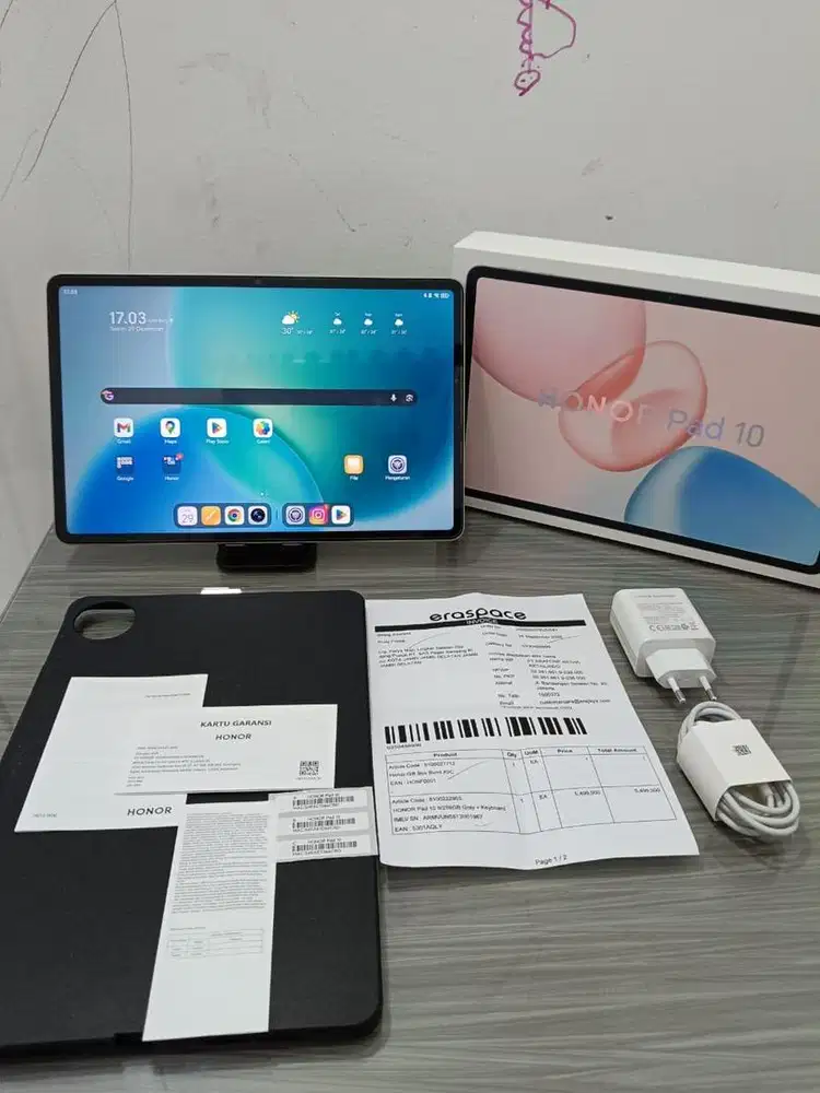 Honor Pad 10 ram 8g rom 256gb mulus normal saja