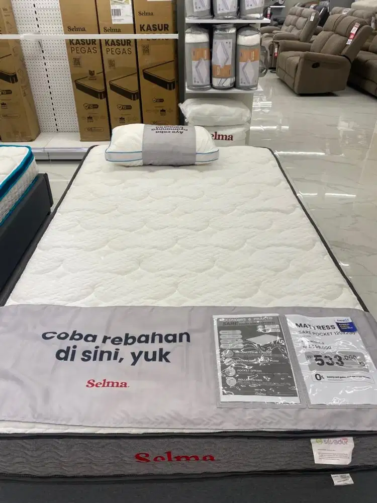 Sare pocket mattress selma uk 120x200