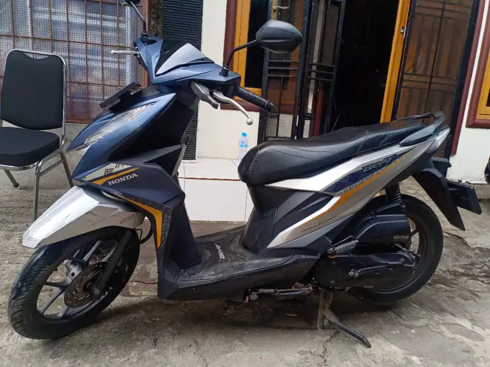 Honda Beat Deluxe ISS LED Tahun 2022 PajakPnjg MesinHalus Siap GasPOLL