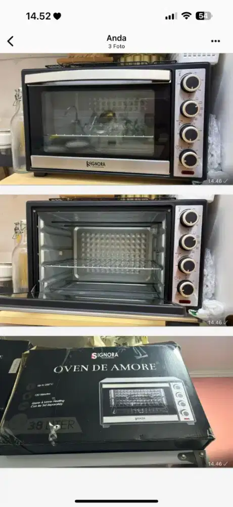 Di JUAL CEPAT OVEN SIGNORA 38LT