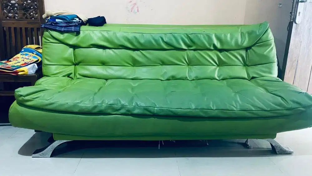 Sofa Bed Kulit Jeruk
