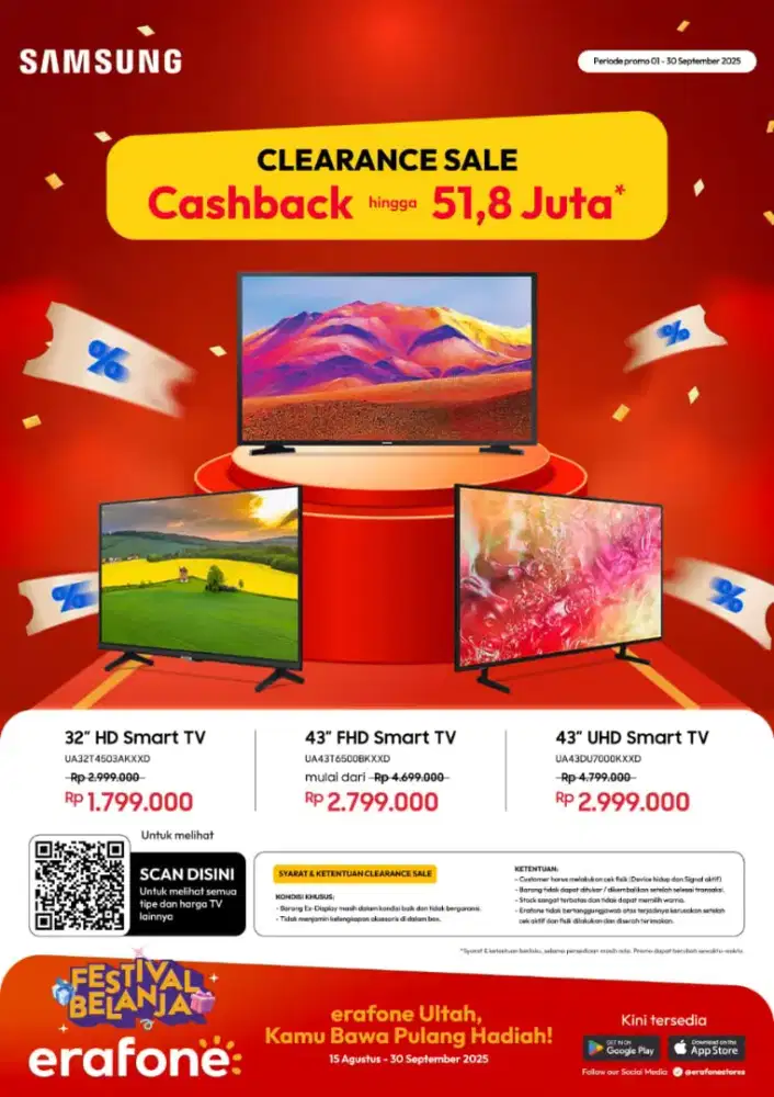 Kredit tv pakai home credit bunga 0%