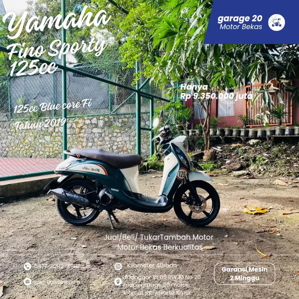 Yamaha Fino Sporty 125cc Bluecore Fi  Tahun 2019