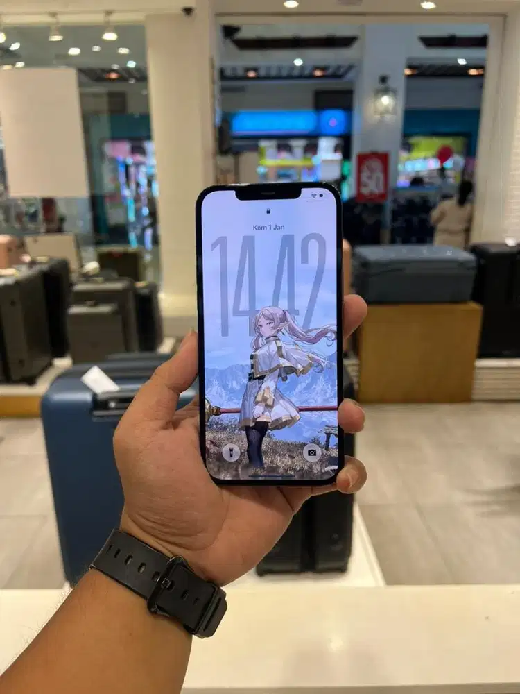 iPhone 12 Pro Max Pacific Blue 256 GB Ex iBox Resmi