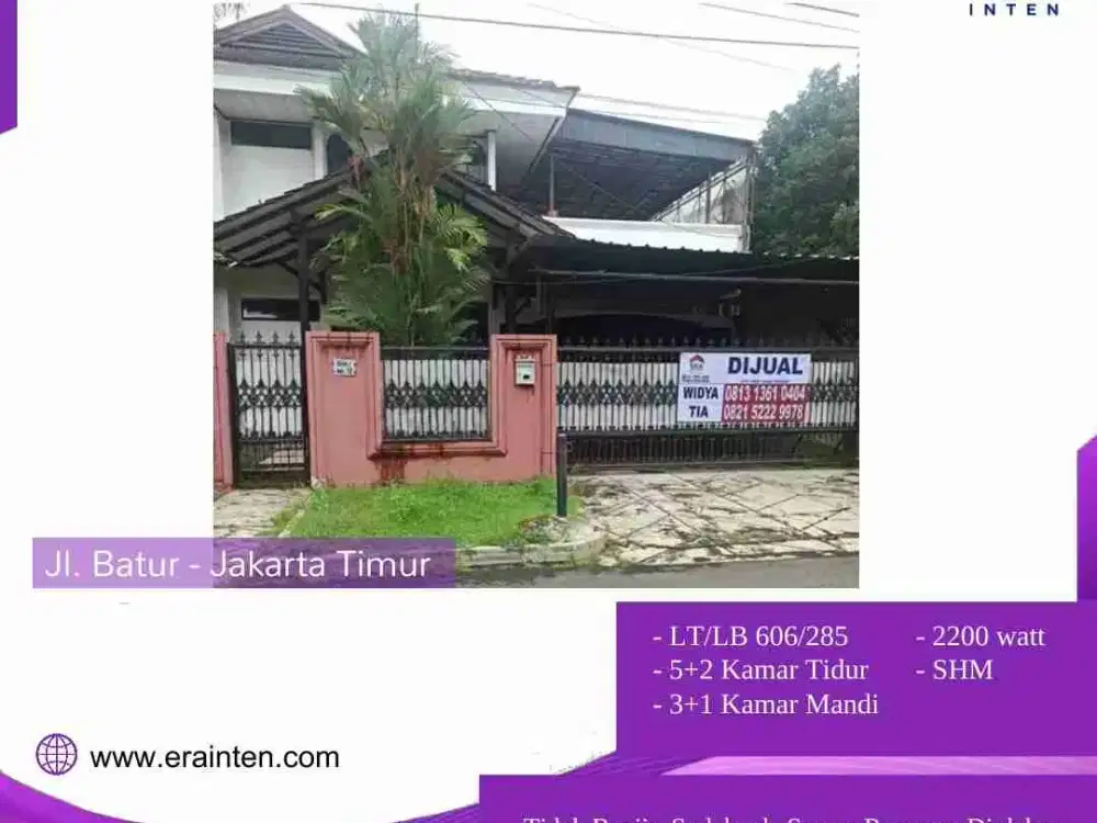 Rumah di jual di Bukit Permai Cibubur Dekat sekali dengan Harga NJOP