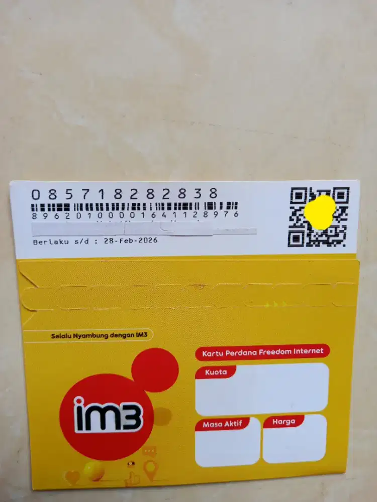 indosat im3 nomor cantik