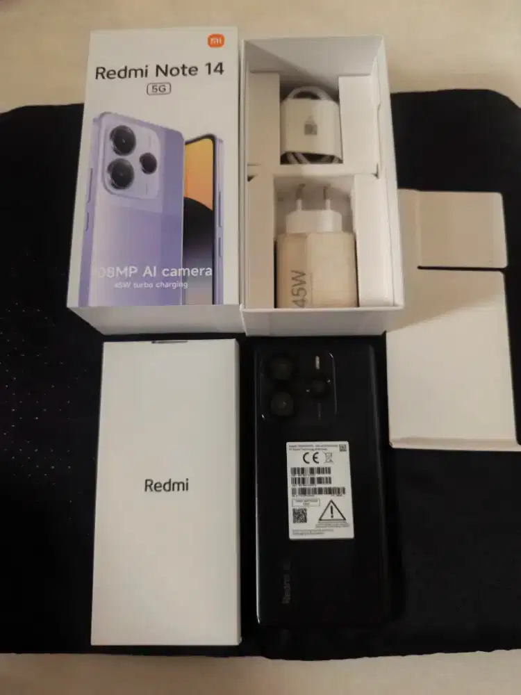 Redmi note 14 5g 8/256 midnight black mulus