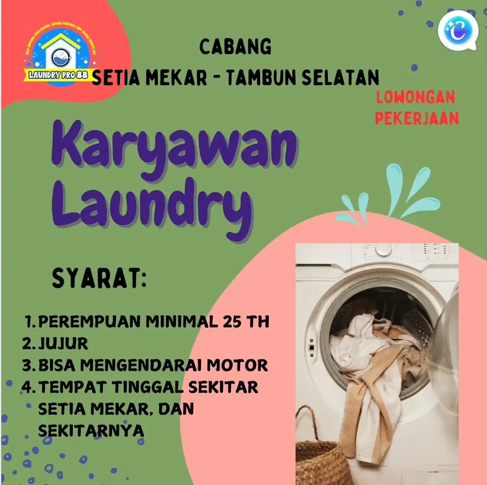 Lowongan Kerja Laundry Tambun Selatan