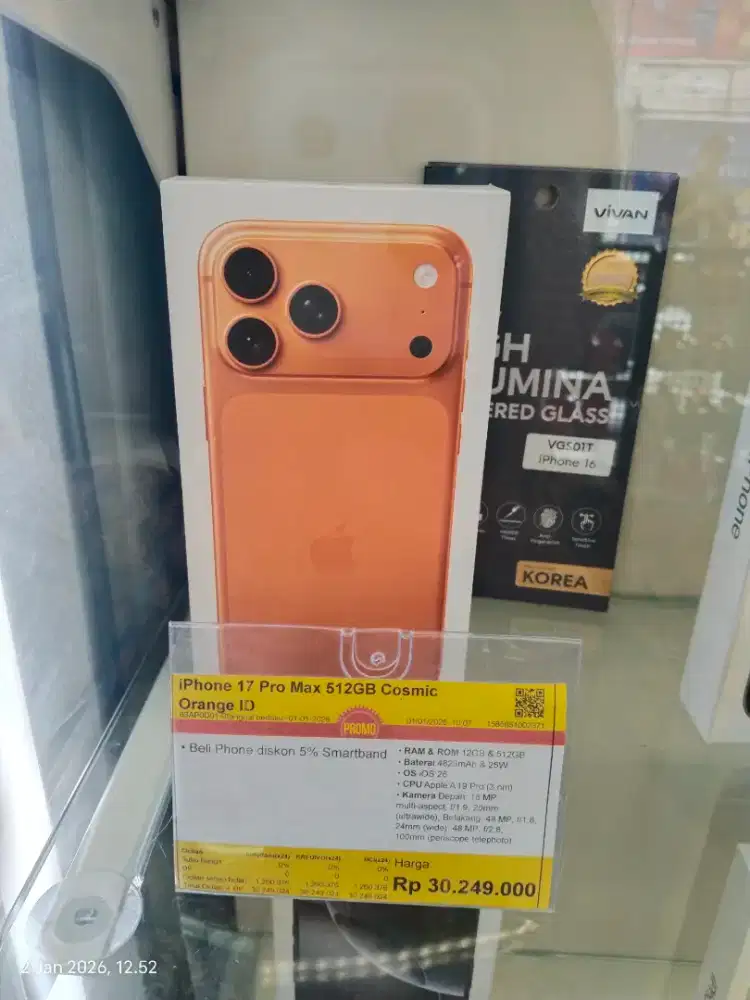 Resmi iPhone 17 Pro Max 1TB, Cicilan tanpa DP syarat cukup KTP