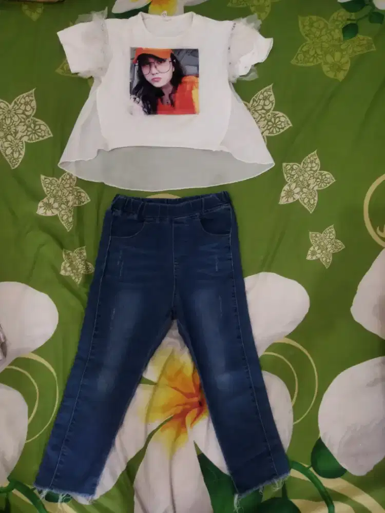 Preloved setelan anak cewe sz 8 - 9 thn