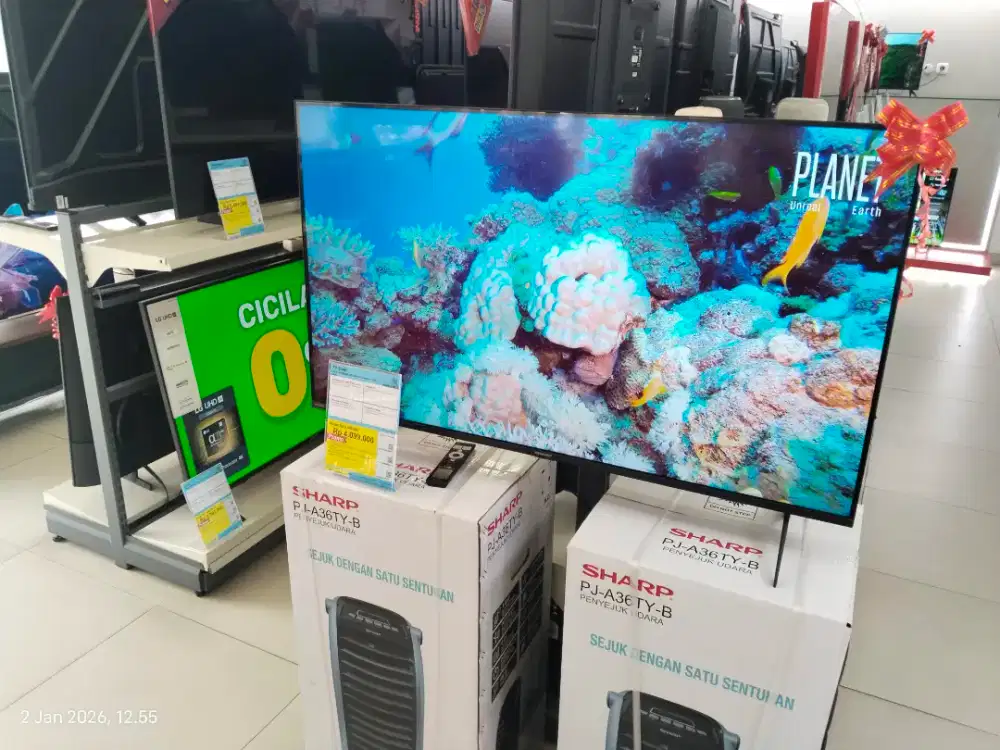 TV Sharp 43 inch, 4T C43HJ6000I, cicilan tanpa DP, syarat cukup KTP