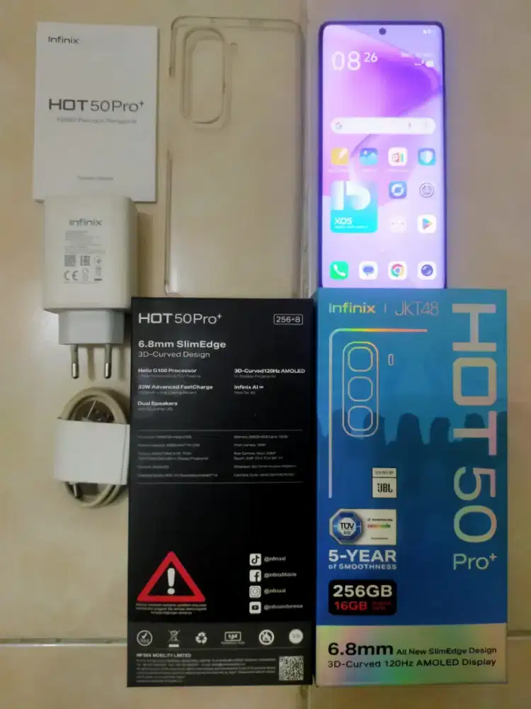 Infinix hot 50 pro plus 8/256 seperti baru