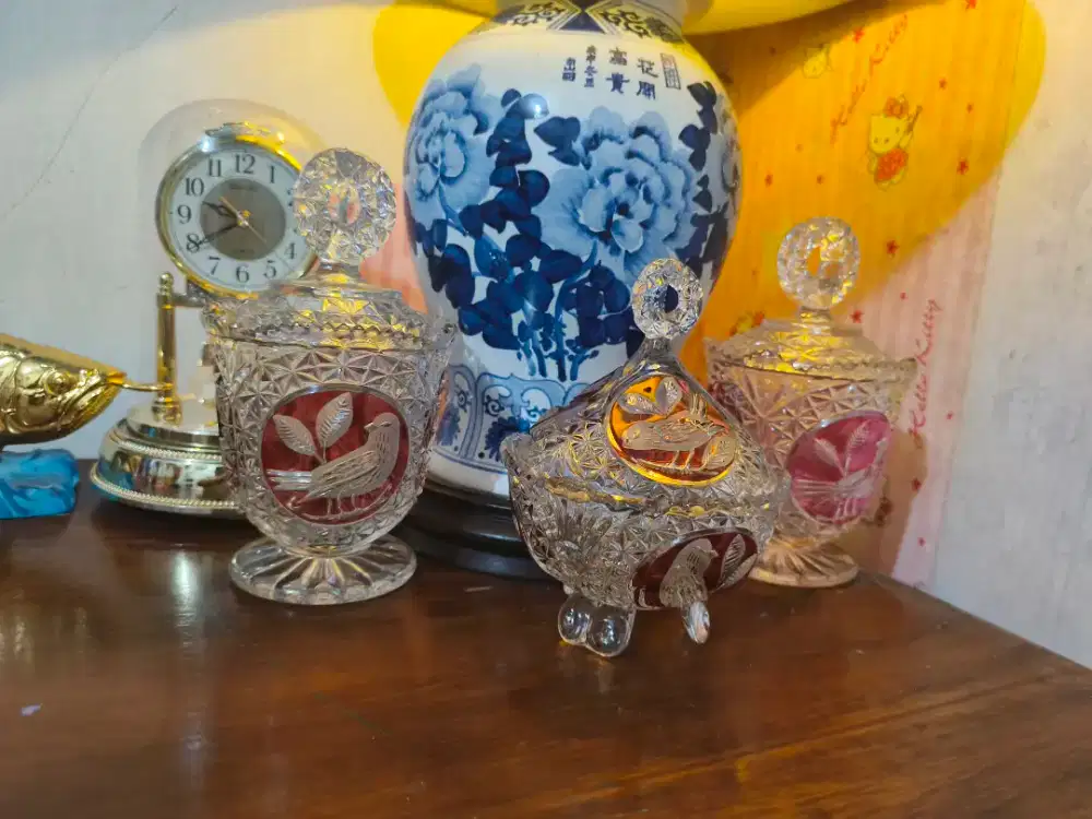 Krystal Germany antik 3pcs