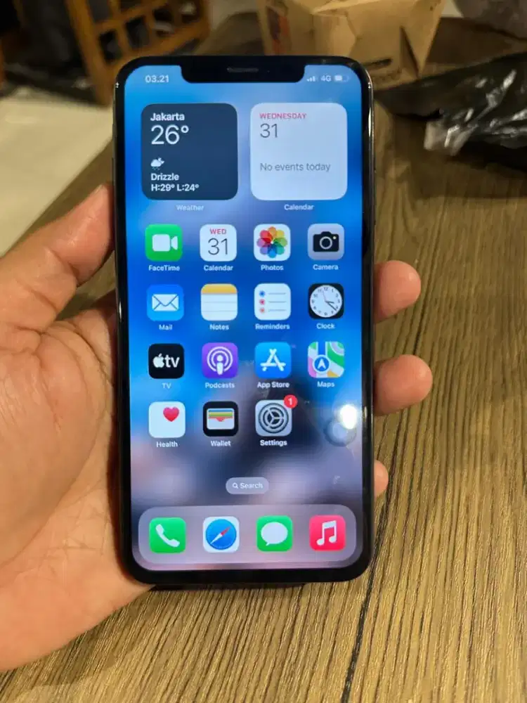 Layar Iphone XS Max Original cabutan ada minus