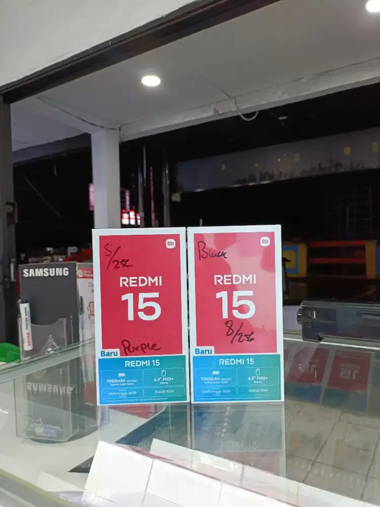 Redmi 15 (8/256) GB Baru Resmi Xiaomi³