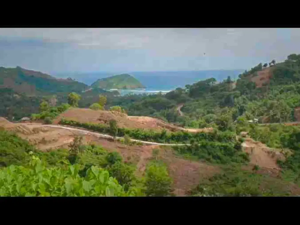 ocean view villa ready to build with ready access near kuta Lombok