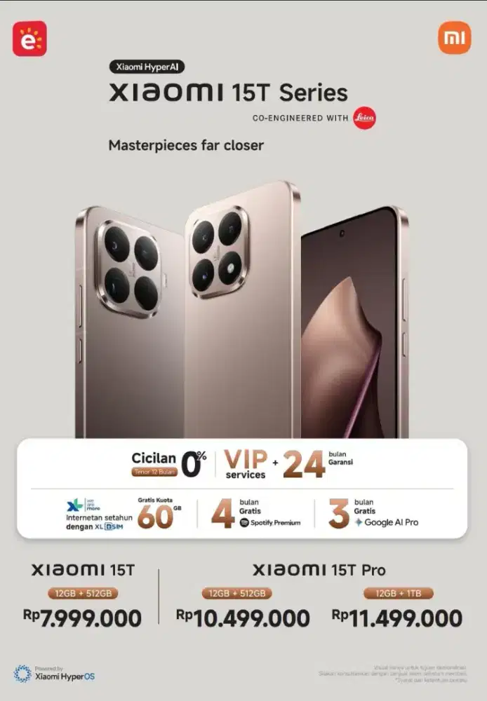 NEW PRICE XIAOMI 15T SERIES