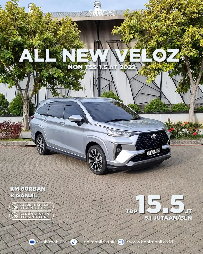 Toyota Veloz Q at 2022 garansi mesin 5 th