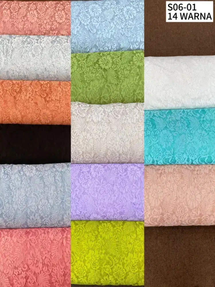 JUAL BAHAN KEBAYA. BRUKAT TULLE