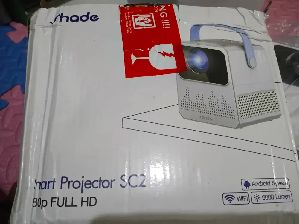 Smart Projector android / Proyektor 6000 lumens full hd