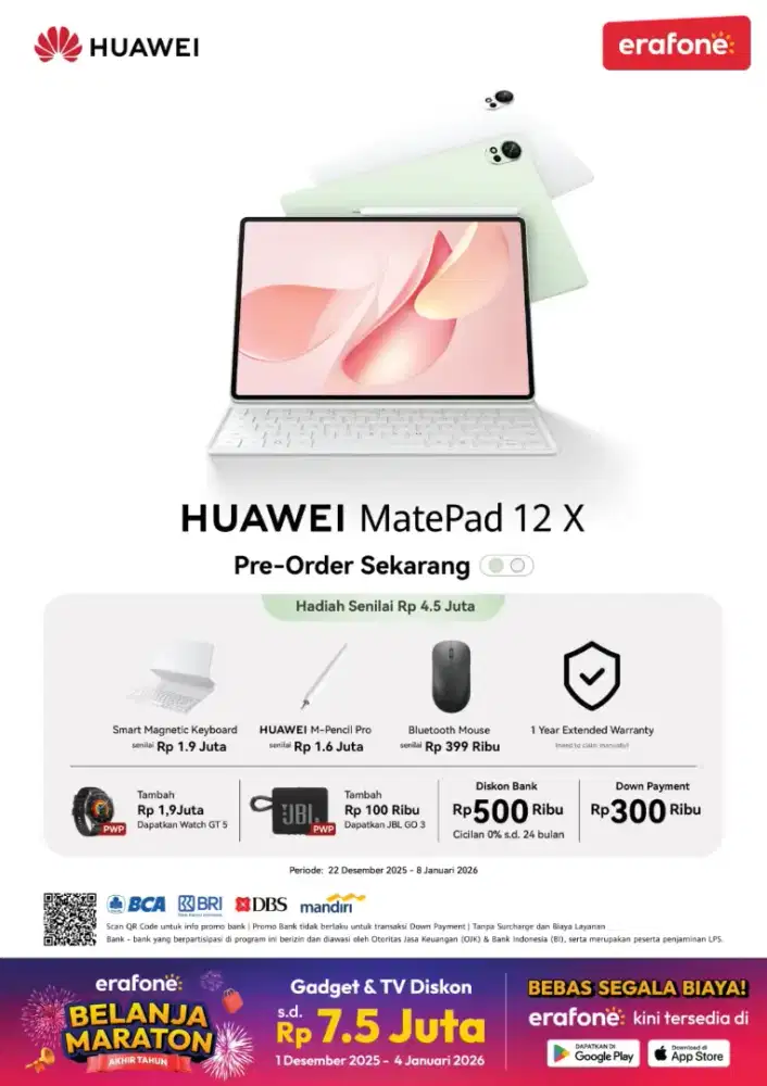 PO huawei matepad 12X 2026
