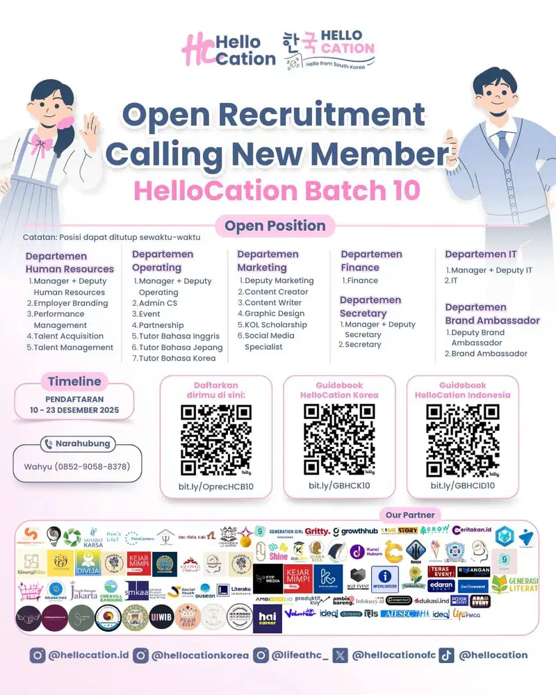 Urgently Hiring Needed Open Recruitmen Hellocation Korea