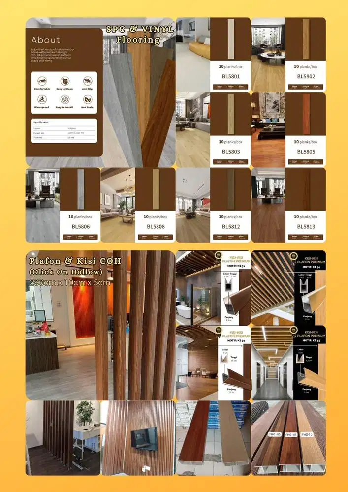 Distributor plafon pvc dan interior menerima terpasang dan jual bahan