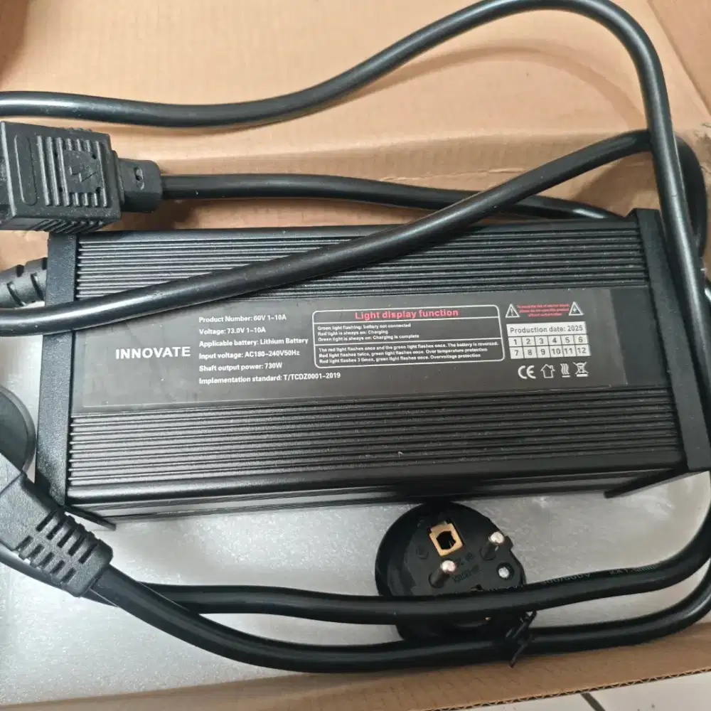 Charger Motor listrik Lithium Lifepo4 73Volt 10A adjustable