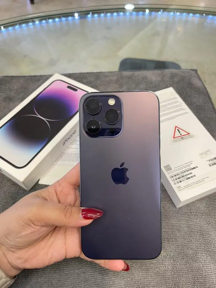 Iphone 14pro max 128 purple ex ibox fullset bh80%