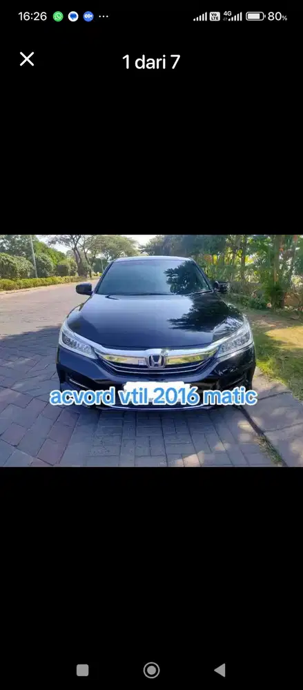 Honda Accord 2016 Bensin