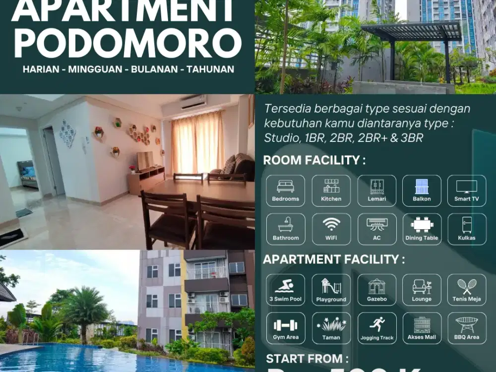 Sewa Apartment Podomoro City Deli Medan dengan Harga Terjangkau