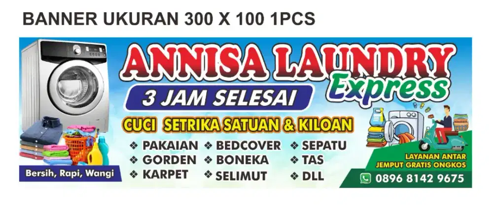 Jasa Laundry kiloan & Satuan