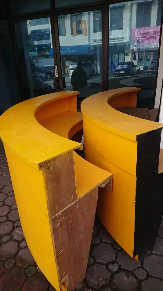 Meja buat kantor atau resto siap pakai cod bandung