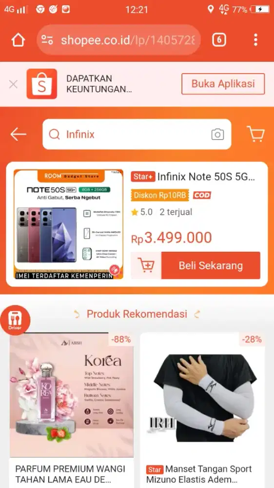 Infinix note 50s ram 8/256